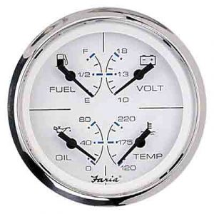 Faria-Beede Gauges Combo 4 in 1 Gf0008 33851 Digital & Multifunction Gauges 33851