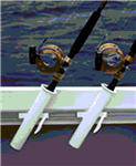 East Coast Plastics Wht Straight Rod Holder 177 Surface Mount Rod Holders 107875