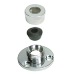Whitecap Chrome Plated Brass 1-1/2in Cable Outlet for 3/8in Cable -S-0718C