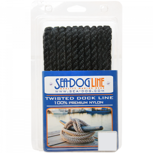 Seadog Twist Nylon Dock Line 3/8X15 Blk 301110015BK-1 Twisted Nylon Dock Lines 301110015BK-1