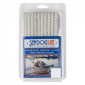 Seadog Twist Nylon Dock Line 3/8X15 Wht 301110015WH-1 Twisted Nylon Dock Lines 301110015WH-1