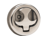 Whitecap SS Locking Curved Handle Lever Pull Slam Latch - 6097C