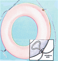 Bouee De Sauvetage Cal June USCG Approved Ring Buoy 24-Inch