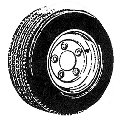 Quality Trailer 4.80 X 8 White Rim w/Tire, 5 Lug – 48008BB545PW-ET Tires, Fenders & Springs 108484