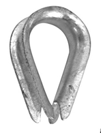 Whitecap 3/4in Galvanized Thimble S-1543P Boat Thimbles 244111