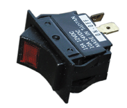 Seafarer Rocker Switch 3 Position, Illuminated Red, On-Off-On SEA078054