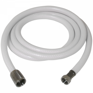 Scandvik 10Ft White Sprayer Hose 10321P FOR STRAIGHT SPRAYERS Bathroom and Kitchen Acc 10321P