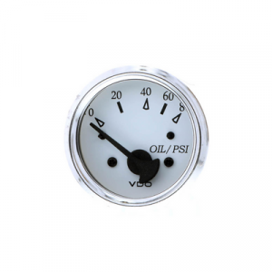 VDO Oil Press Ga. Wht. 350-15276 Oil Pressure Gauges 350-15276
