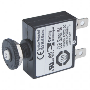Blue Sea DC Push Button Reset Circuit Breaker, 15Amp – 7056 Elec & Circuit Breaker Panels 233162