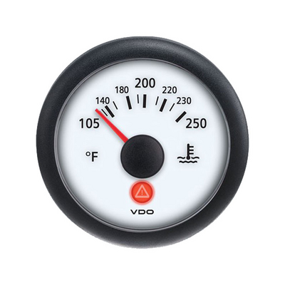 VDO Wat Temp 250Deg Wht A2C53413384-S Water Temperature Gauges 622534
