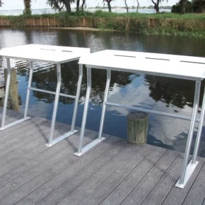 C&M Marine Dock Mount 50in x 23in Fillet Table - SLFCS50-4 NO SHELF