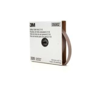 3M Utility Cloth Roll, 320 J-weight, 1 in x 50 yd - 05002