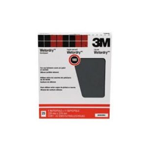 3M Wetordry Sandpaper, 180 C-Weight, 9in x 11in - 02017