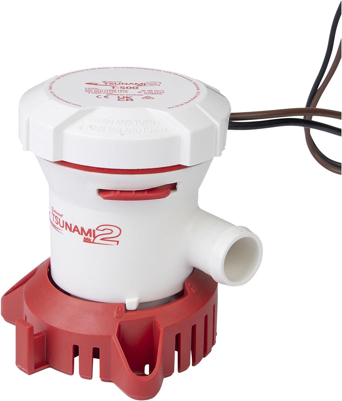 Attwood Tsunami Mk2 Manual Bilge Pump - 500 Gph & 12v (5606-7) - Image 5