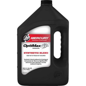 Mercury Synthetic Blend Engine Oil for OptiMax & DFI 2-Stroke Outboards - Gallon (92-858037K01/ 8M0229798)