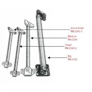 Moonlite Marine X-Sm Hatch Holder W/ Brkt 0340-1-PKG Long - Supports 10 lb.