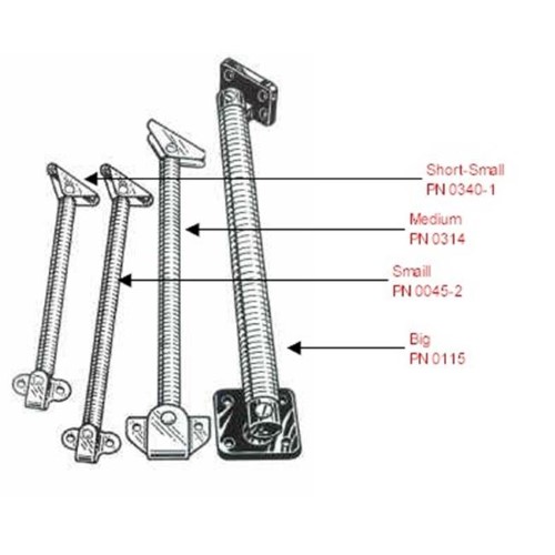 Moonlite Marine X-Sm Hatch Holder W/ Brkt 0340-1-PKG Long - Supports 10 lb.