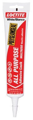 Loc-Tite 5.5oz Tube Wht Adh Caulk 2139006