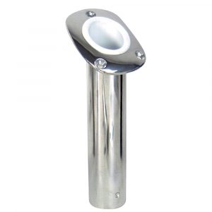 Whitecap SS Flussh Mount Rod Holder - 6174CBLUE