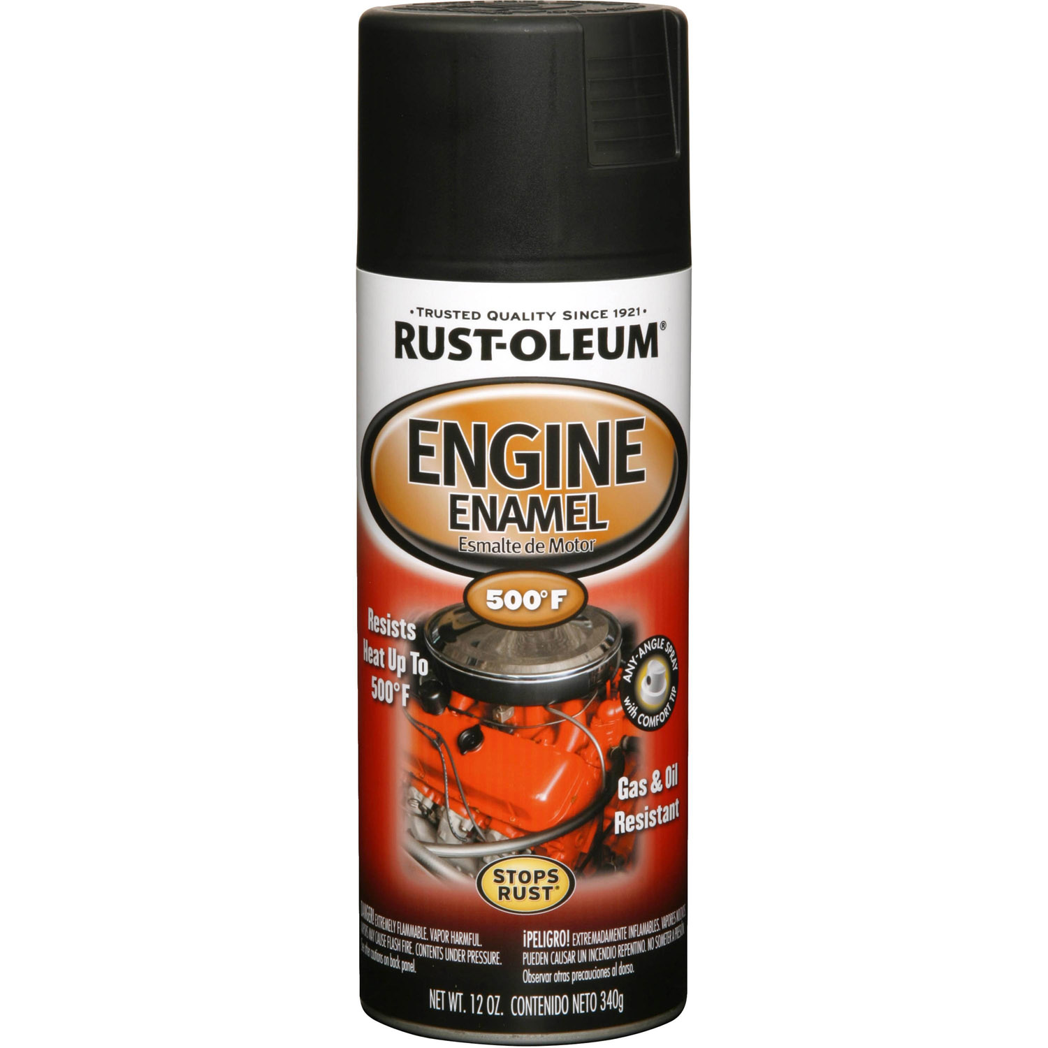 Rust-Oleum Low-Gloss Black Engine Paint - 0713073