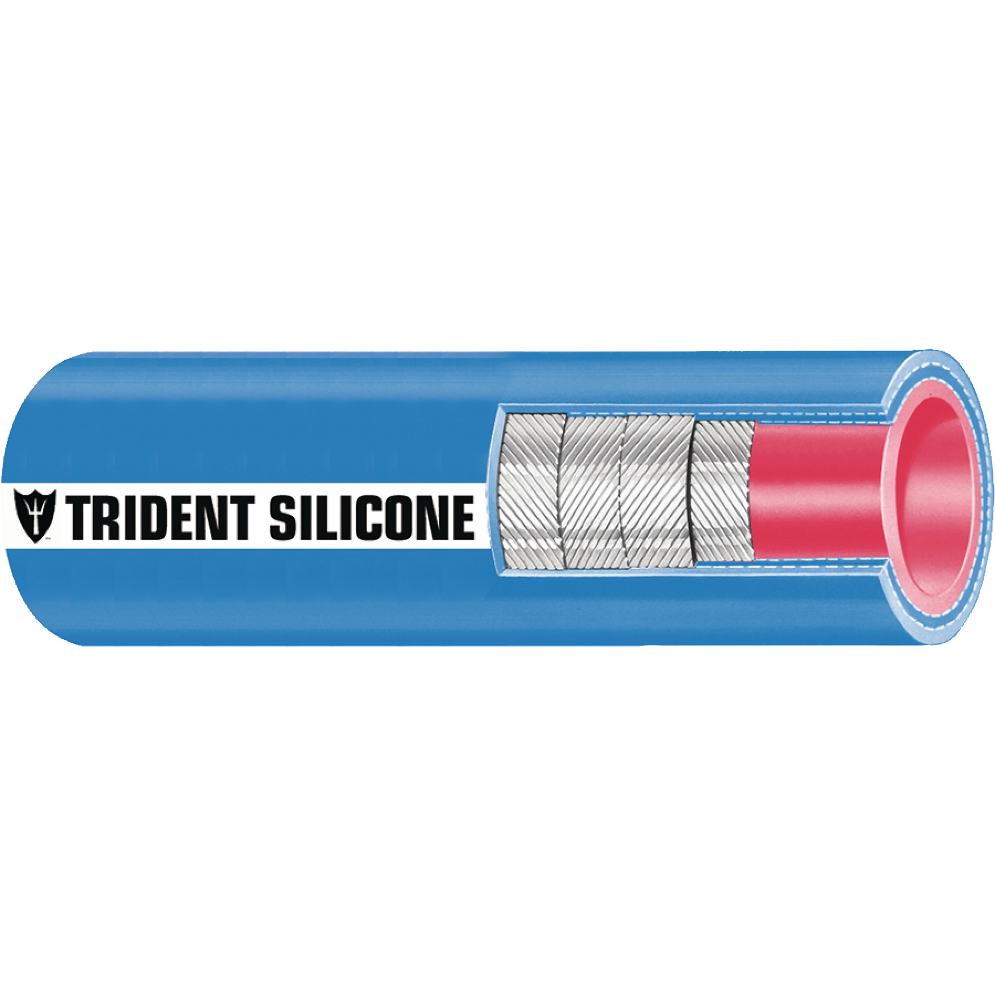 Trident 8in x 3ft Blue Silicone Wet Exhaust & Water Coolant Hose - 202V8000-36