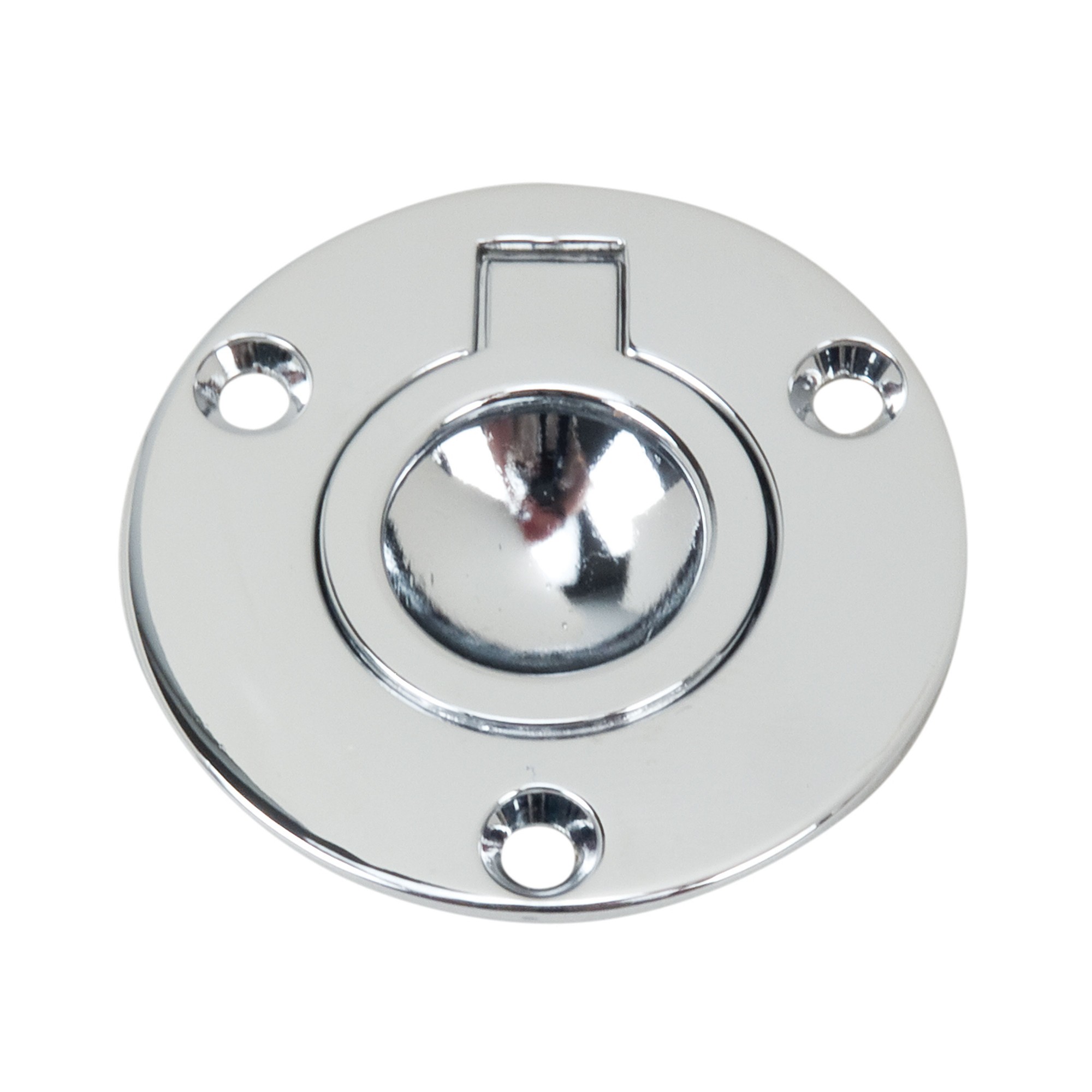 Perko Chrome Plated Zinc Flush Ring Pull, 1-5/8in - 1232DP2CHR