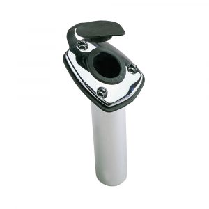 Perko Chrome Plated Zinc Rod Holder,  Angled Flush Mount 65ø - 1205DP0CHR