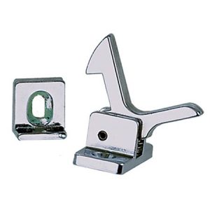 Perko Chrome Plated Zinc Elbow Catch, 1-1/8in x 9/16in - 1056DP0CHR