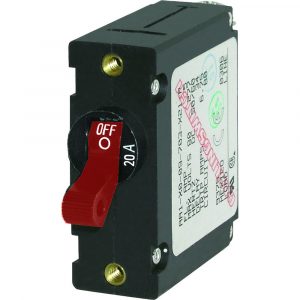 Blue Sea 20Amp Red Circuit Breaker 7213-BSS Red