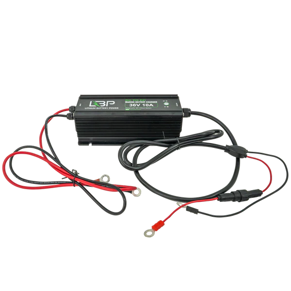 12V–36V 10A DC DC Smart Lithium Battery Charger