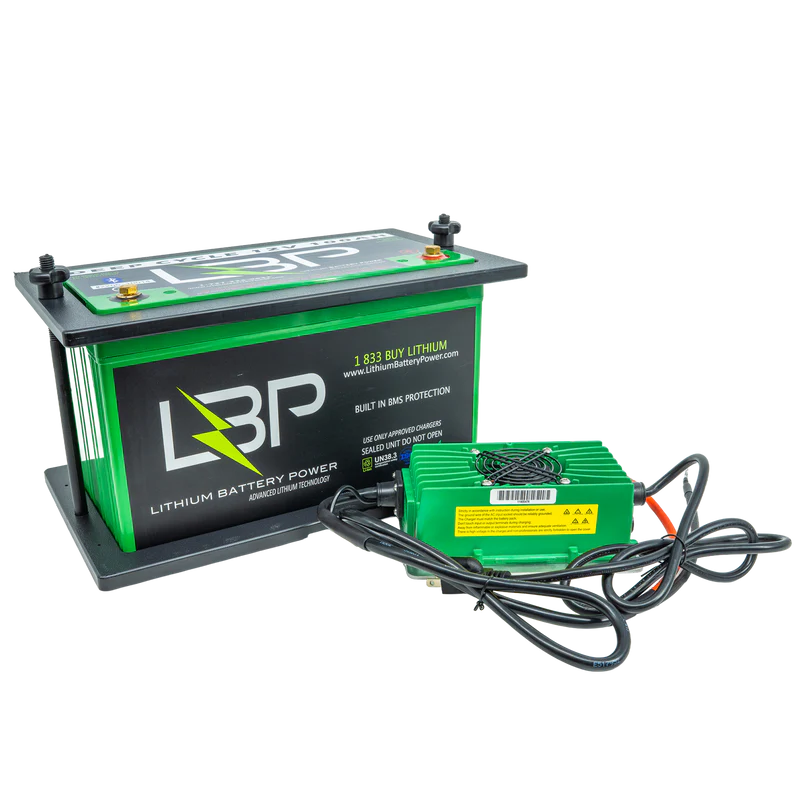 LBP 12V 100Ah Trolling Motor Lithium Battery Kit Deep Cycle Battery
