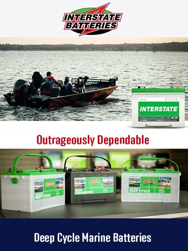 Interstate Deep Cycle and Lithium Batteries Boat Owners Warehouse BOW.com