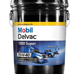 Mobil Delvac 1300 Super 15W-40 Diesel Engine Oil, 5 gal.