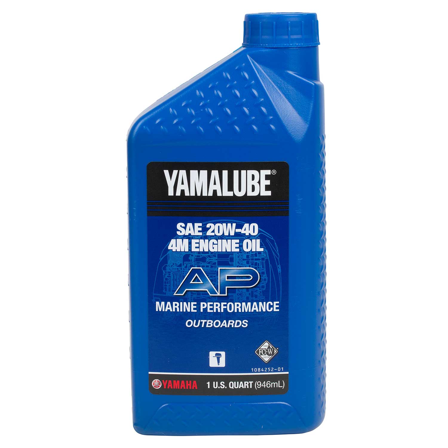 Yamalube 4M 20W-40 4 Stroke Conventional Marine Engine Oil, Quart
