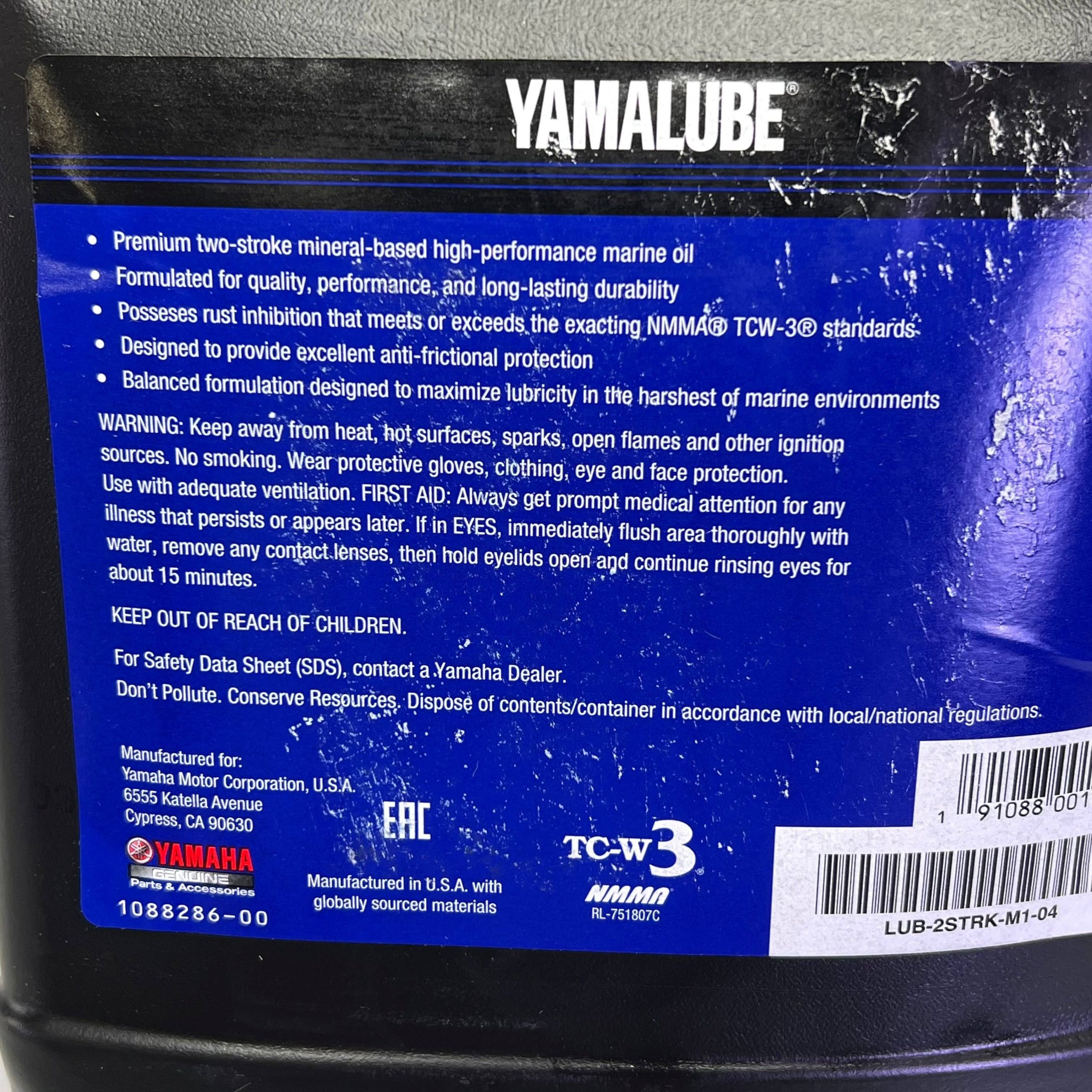 Yamaha LUB-2STRK-M1-04 - Yamalube 2M TCW3 2 Stroke Marine Oil Gallon - Image 2