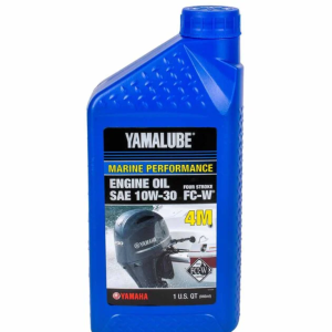 Yamalube 4M 10W-30 4 Stroke Conventional Marine Engine Oil, 1 Quart Boat Owners Warehouse bow PNG