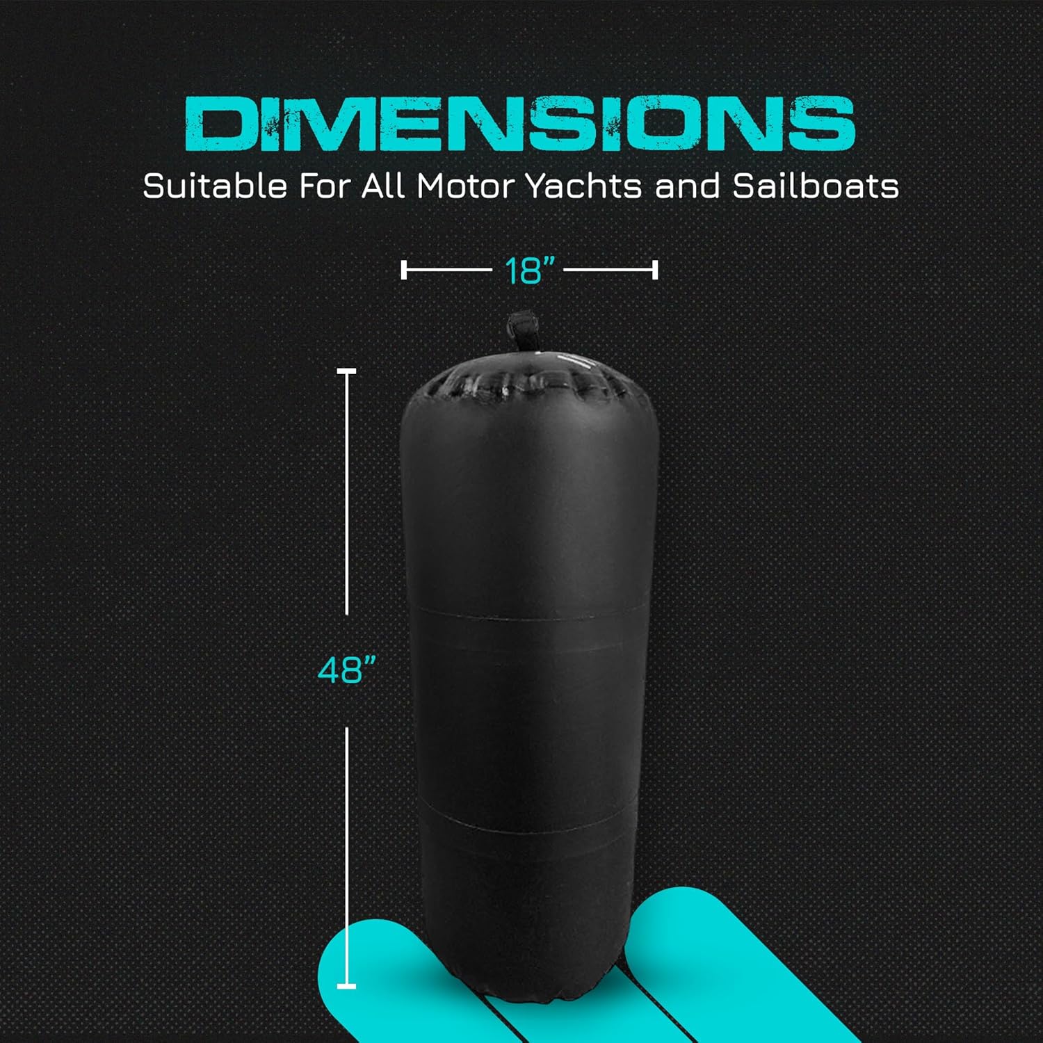 BLK 48 X 18 INFLATABLE FENDER - Image 2