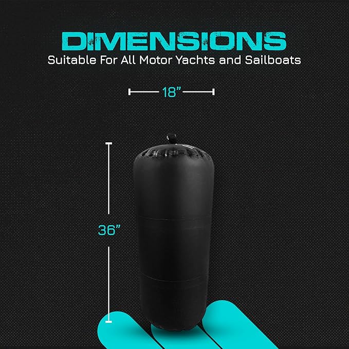 BLK 36 X 18 INFLATABLE FENDER - Image 2