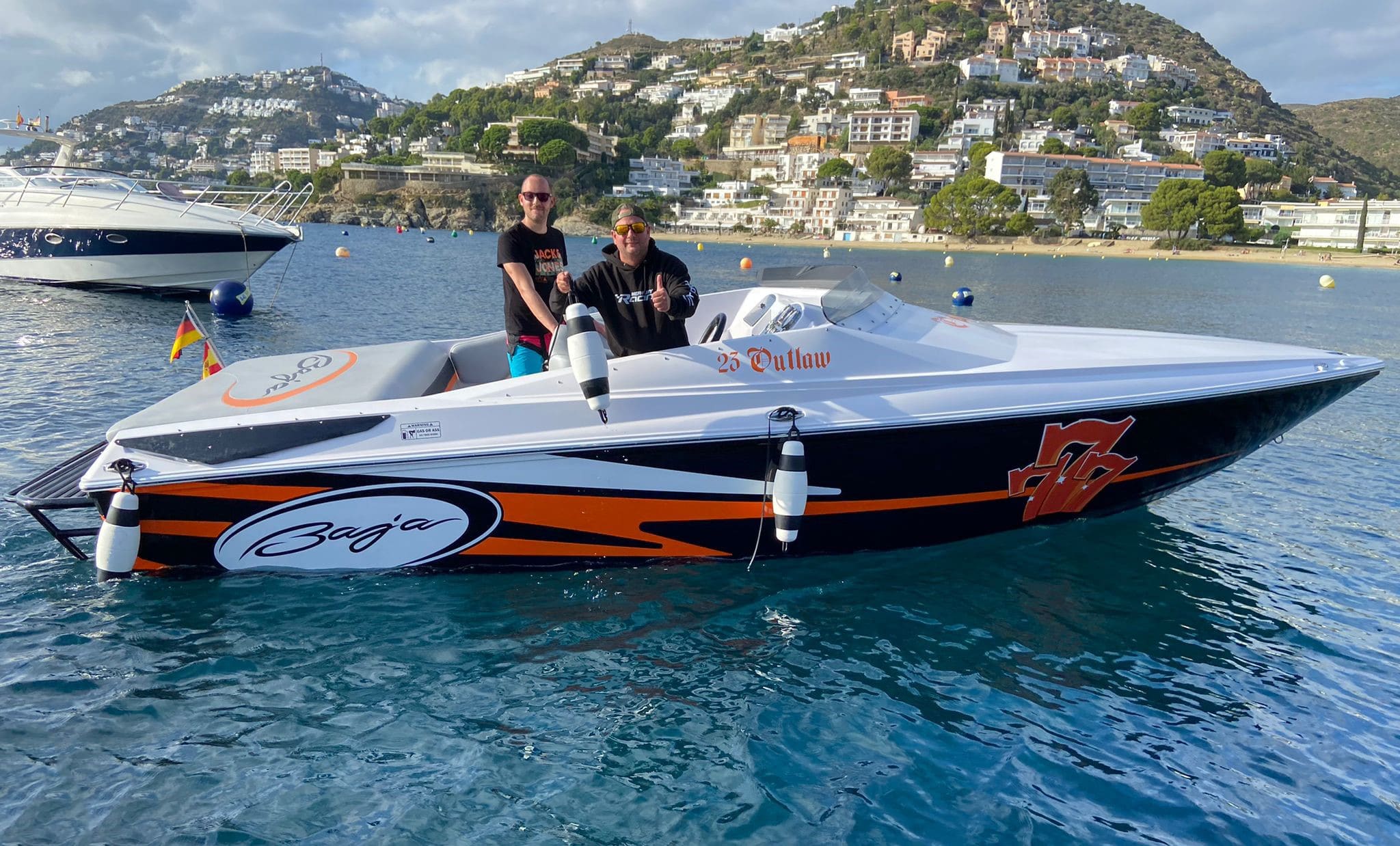 Elite Fenders in use on a performance boat