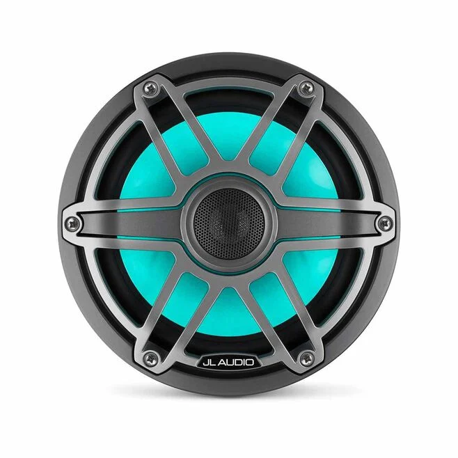 JL Audio M6-770X-S-GmTi-i Speakers- 7.7" Titanium Sport with RGB LED Lighting (010-0376-00) - Image 2