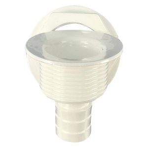 TH Marine Straight Barbed All Purpose Drain, White - APD-2-DP