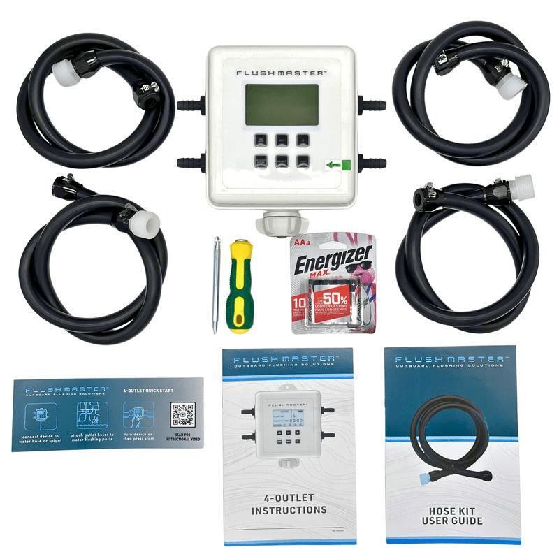 Flushmaster 4-Outlet Automated Outboard Flushing System with 12' Hose Kit (SM-FM4012) - Image 2
