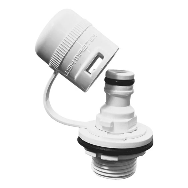 Flushmaster Flush Port Quick Connect for Mercury - White (SM-FMQCMW)
